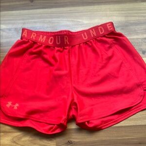 Under Armour Women's Red Athletic Shorts